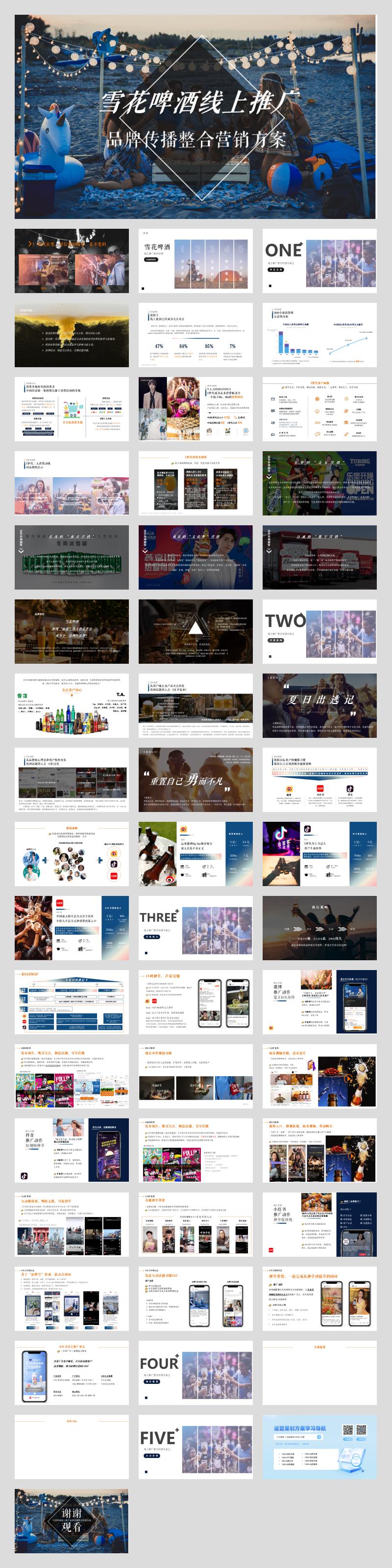 雪花啤酒线上推广品牌传播整合营销方案.pptx