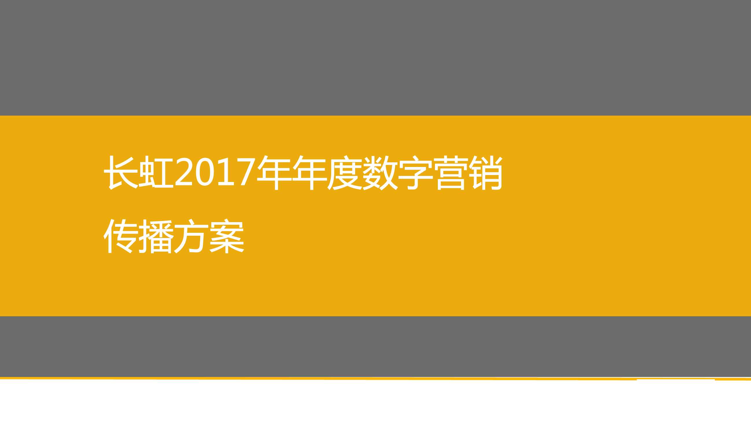长虹数字营销策划方案.pdf