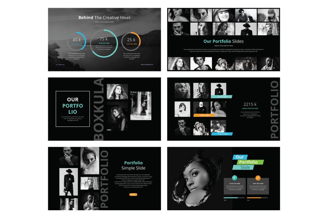 时尚酷炫深色PPT模板 ppt简洁模板 精美商务ppt模板下载 总结ppt模板