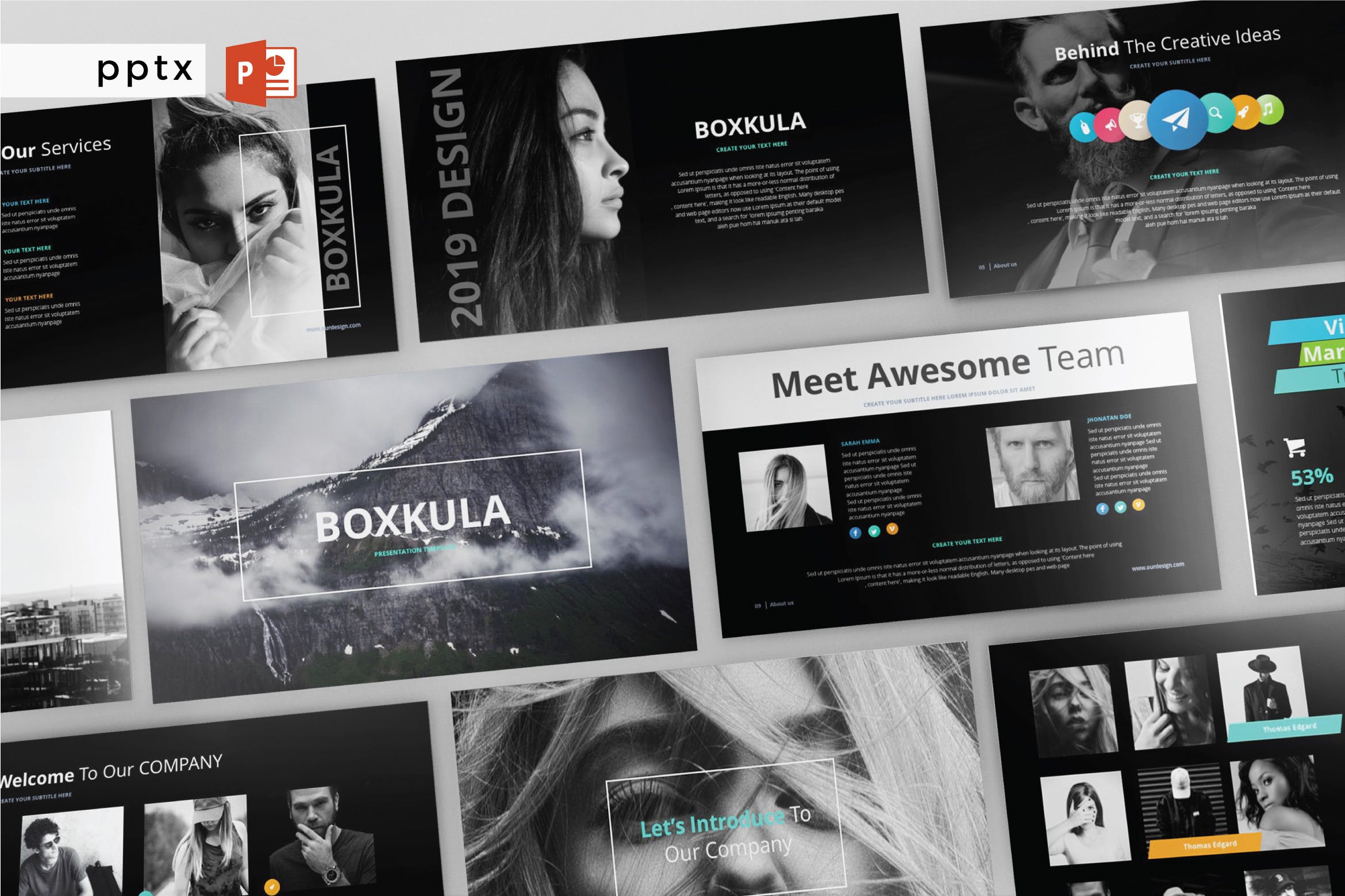 时尚酷炫深色PPT模板 ppt简洁模板 精美商务ppt模板下载 总结ppt模板