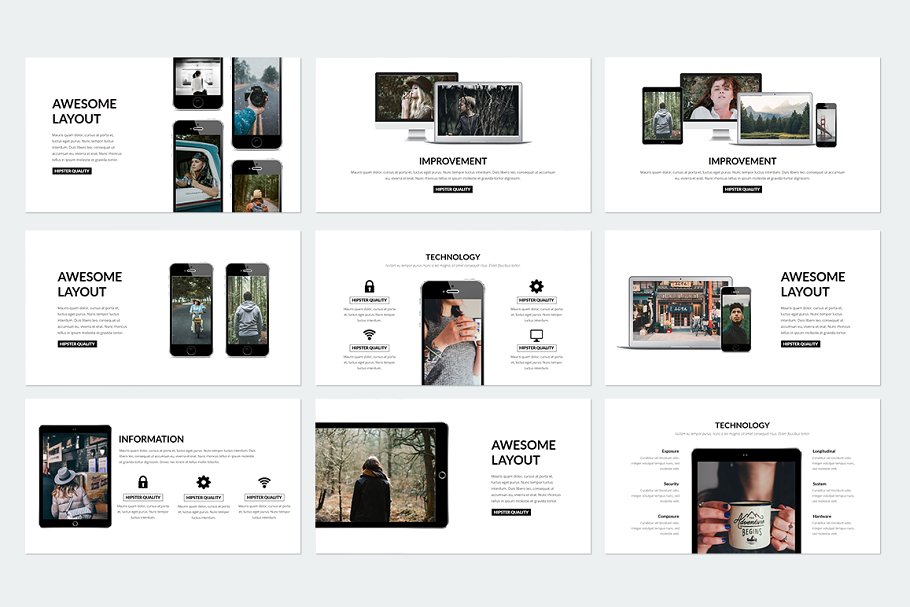 优雅ppt素材模板 Elegant Keynote