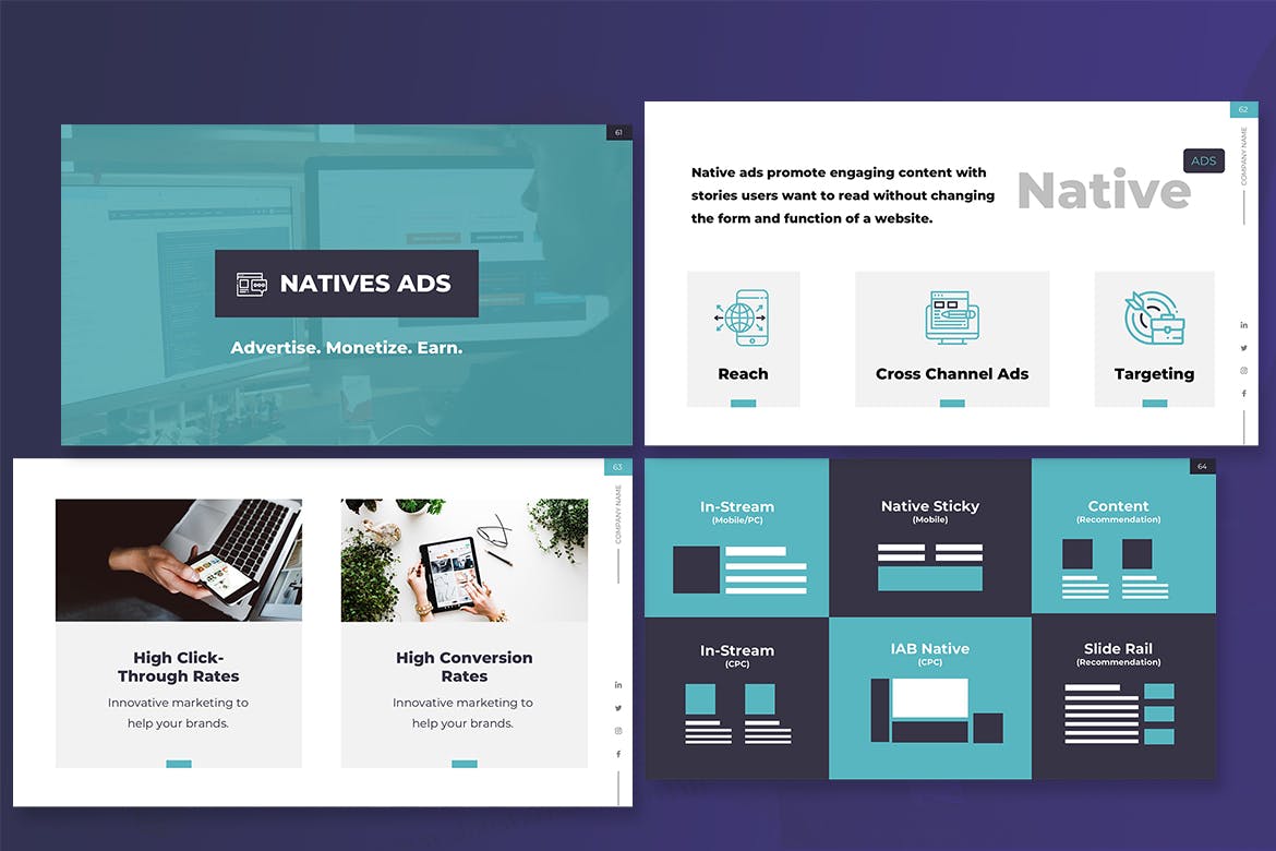 酷炫的商业PPT模板 企业ppt模板 总结ppt模板