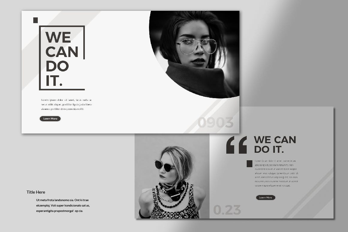 设计师专用黑白PPT模板好看的ppt模板下载优秀ppt模板下载[PPTX]