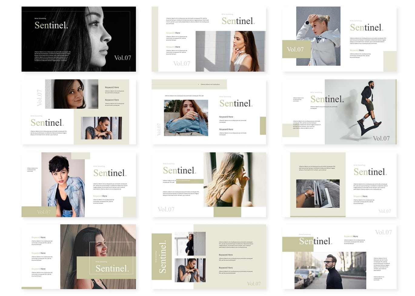 优雅清新时尚高端多用途的高品质Google Slides谷歌幻灯片演示模板（pptx）