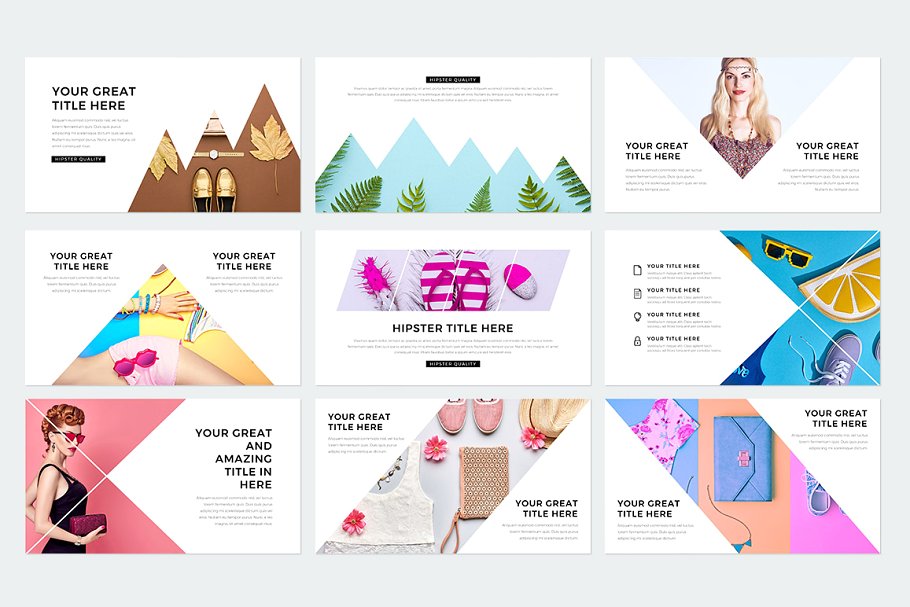 现代风格ppt素材模板 Modern Keynote Template
