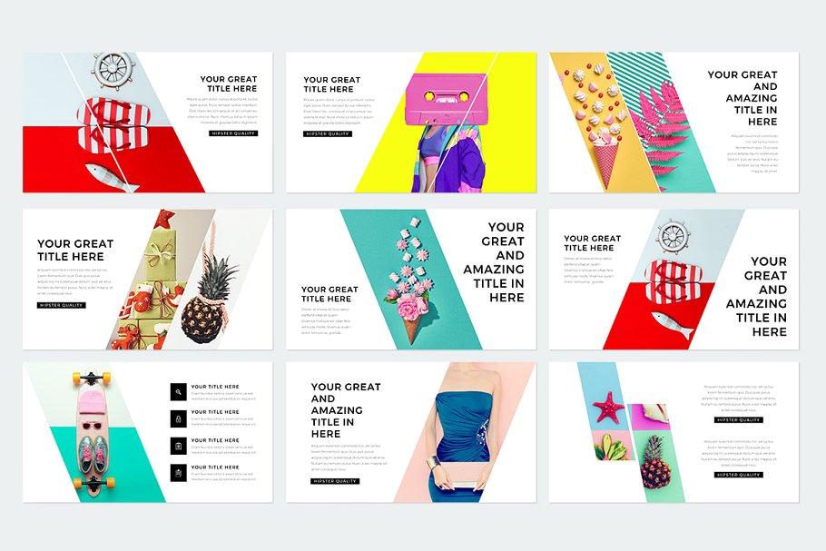 现代风格ppt素材模板 Modern Keynote Template