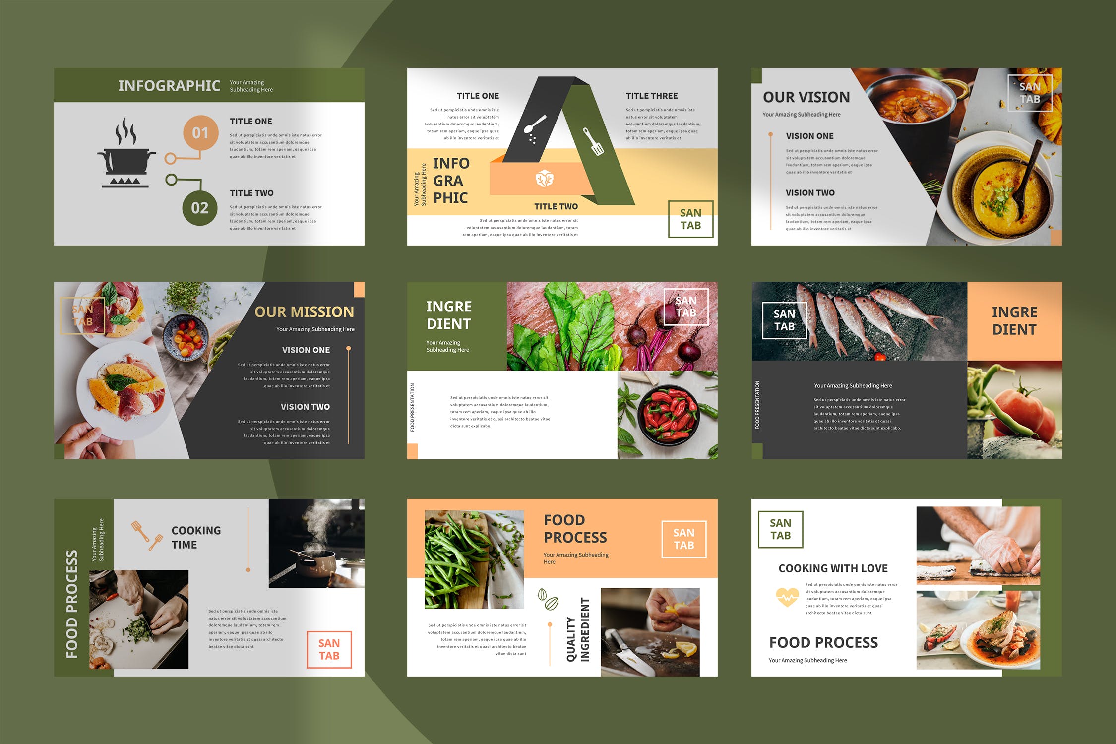 餐厅美食相关的PPT模板商务ppt模板总结ppt模板下载[PPTX]