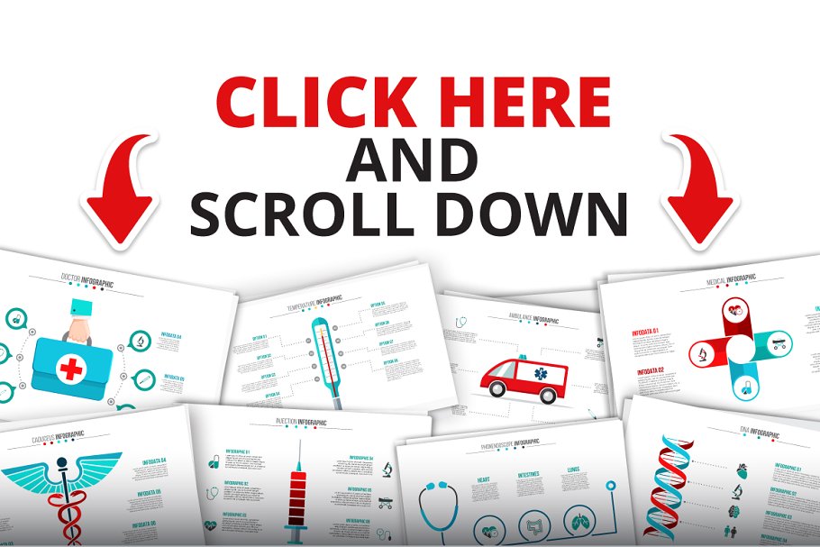 医疗信息PPT模板 Medical infographics