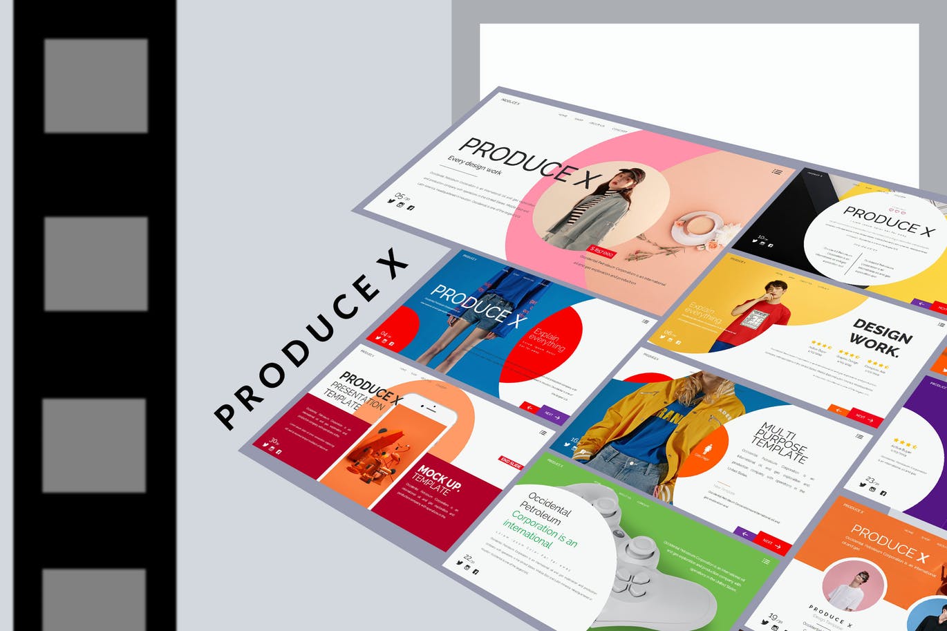 绚丽时尚高端多用途的高品质powerpoint幻灯片演示模板（pptx）