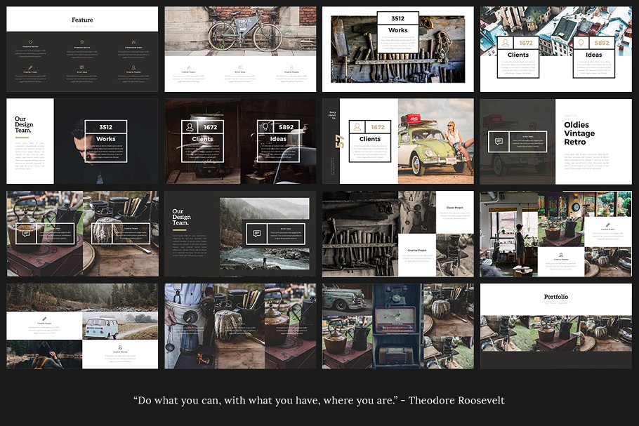 时尚简约ppt模板 VINSCO Lookbook Keynote Template