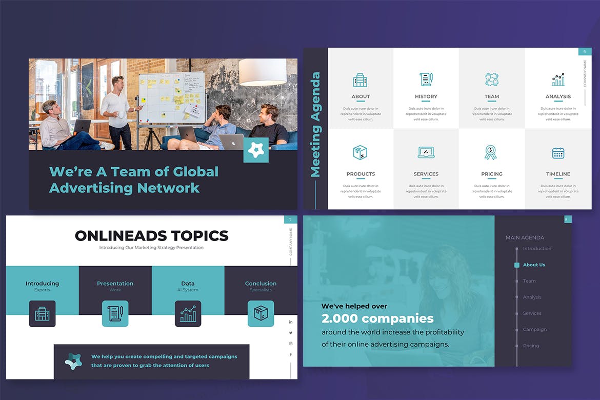 酷炫的商业PPT模板 企业ppt模板 总结ppt模板