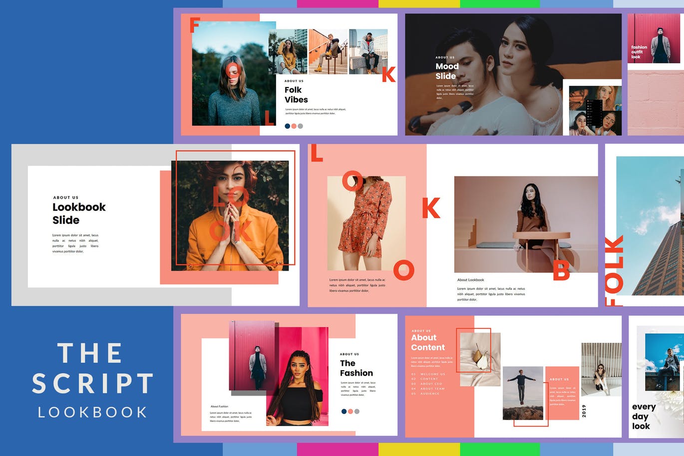 PPT | 色彩绚丽时尚优雅专业精美创意演示设计幻灯片