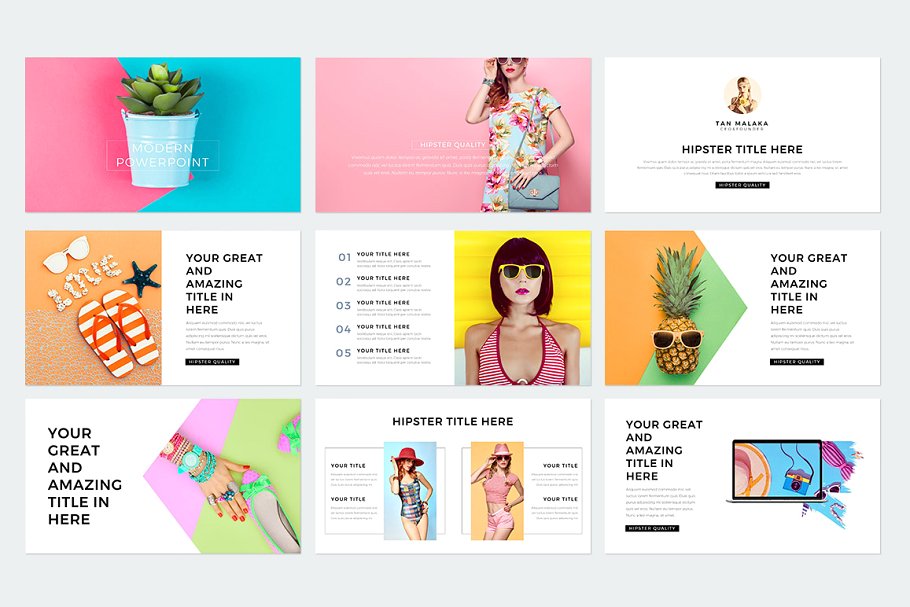 现代风格ppt素材模板 Modern Keynote Template