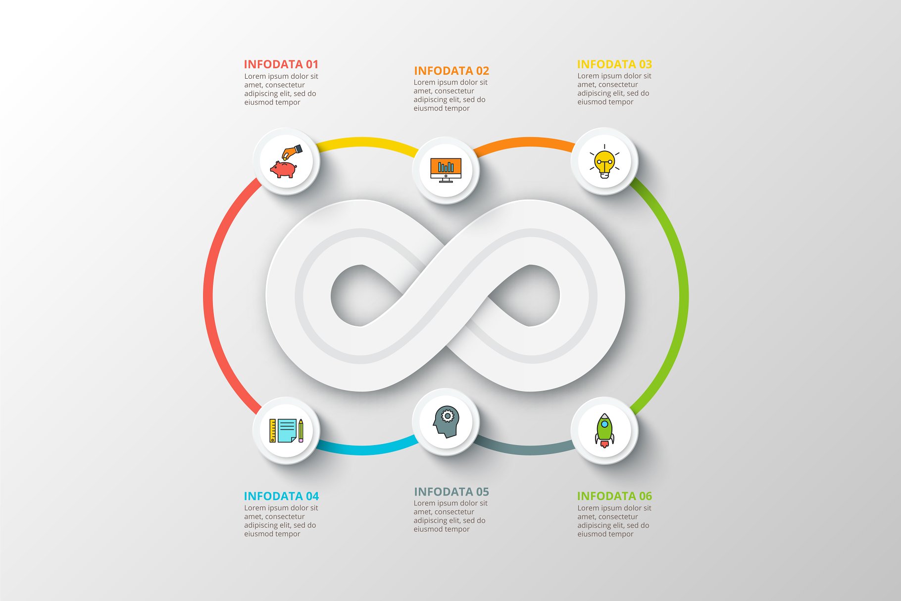 信息图表ppt素材模板 Diagrams for business infographic v2