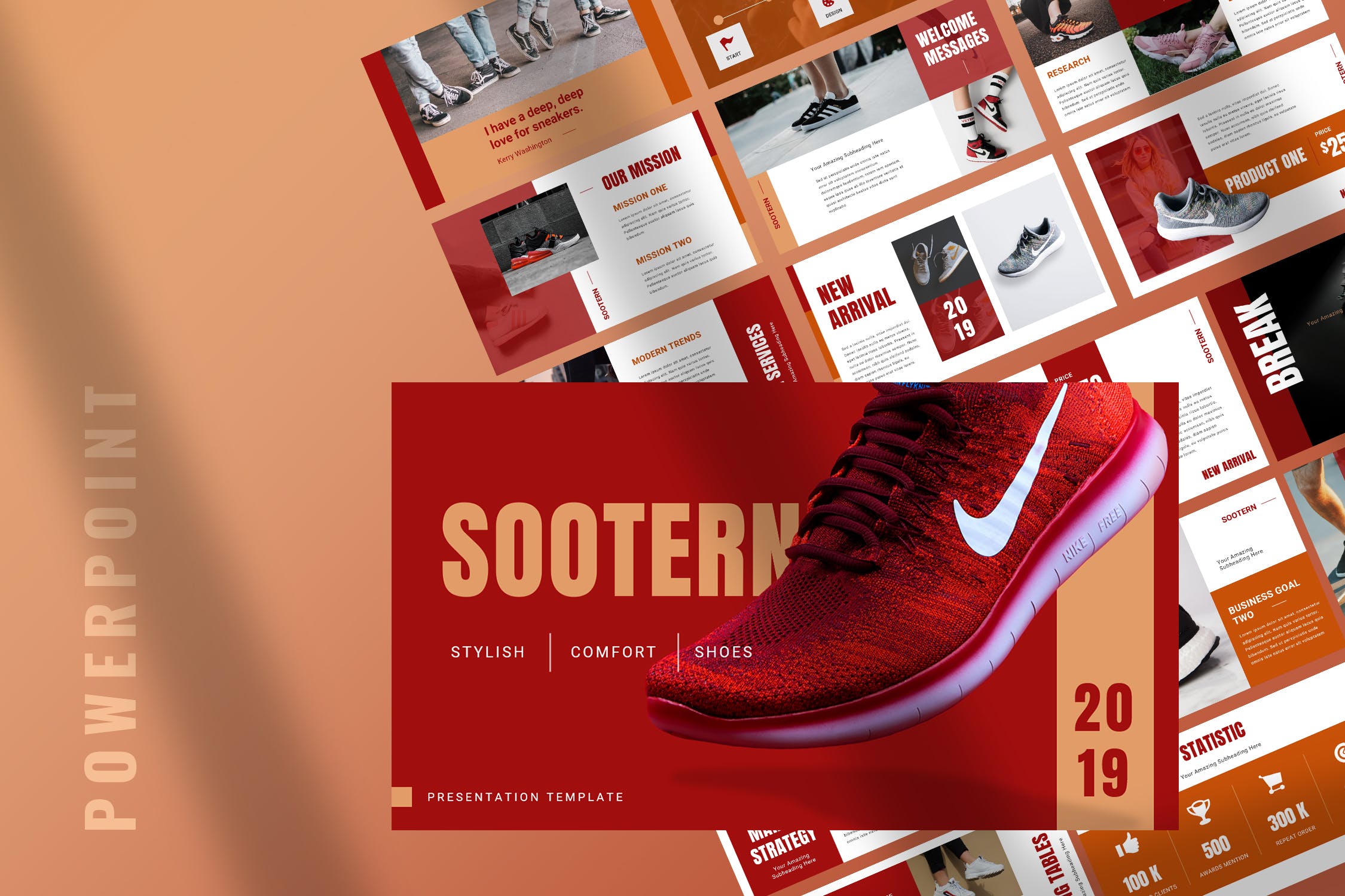 运动风格PPT模板工作汇报ppt模板