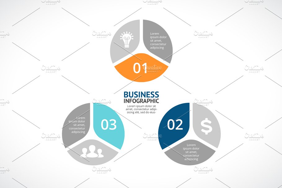 信息图标ppt素材模板 Infographic Elements Vol.6