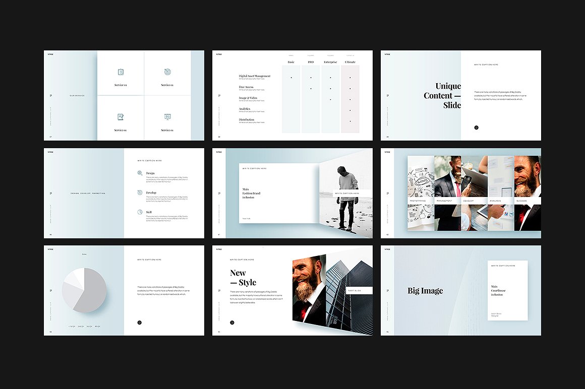 时尚高端演示PPT制作模板 STYLE Google Slides Template