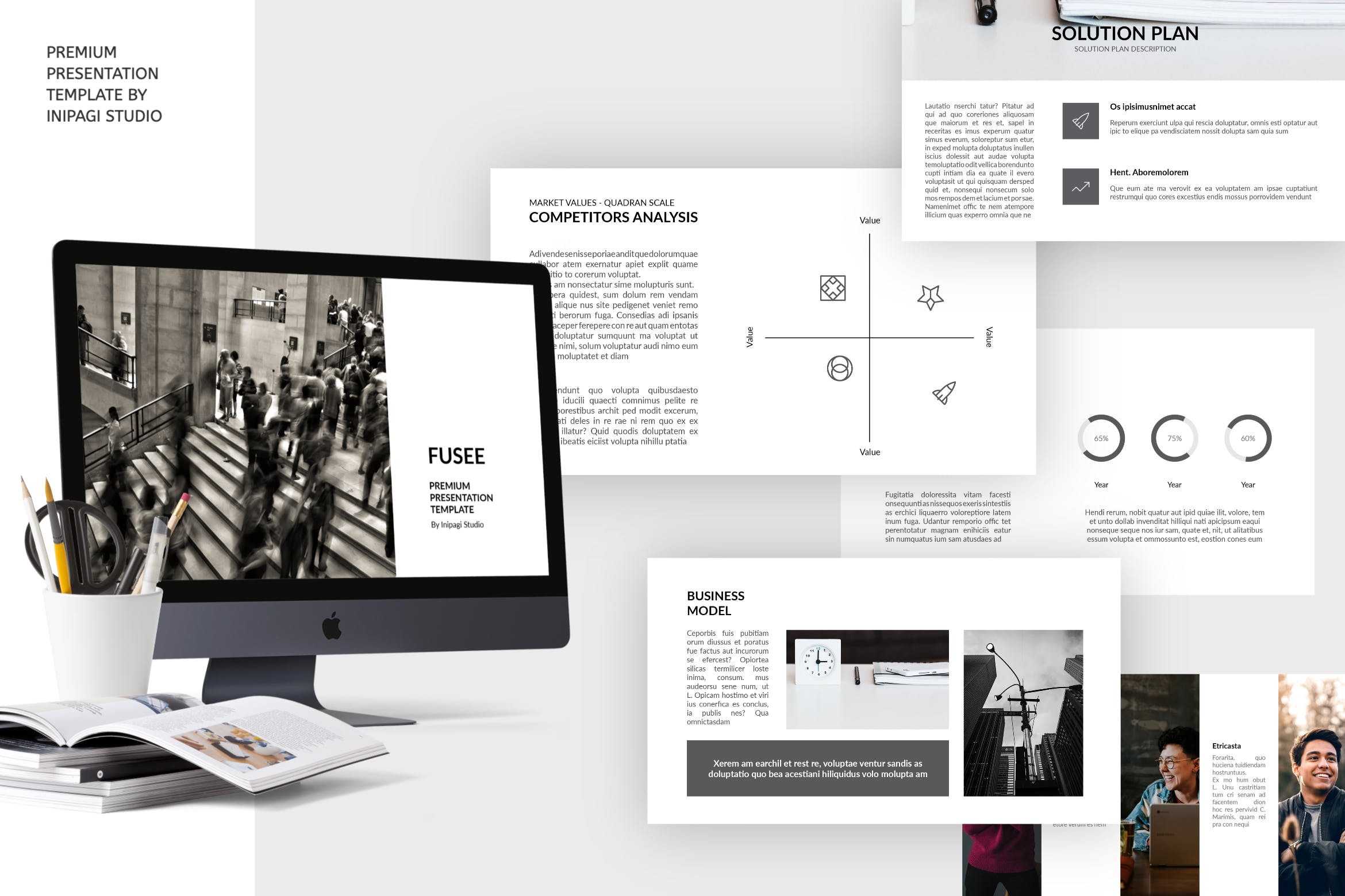 高大上风格的ppt简洁模板好看的ppt模板下载