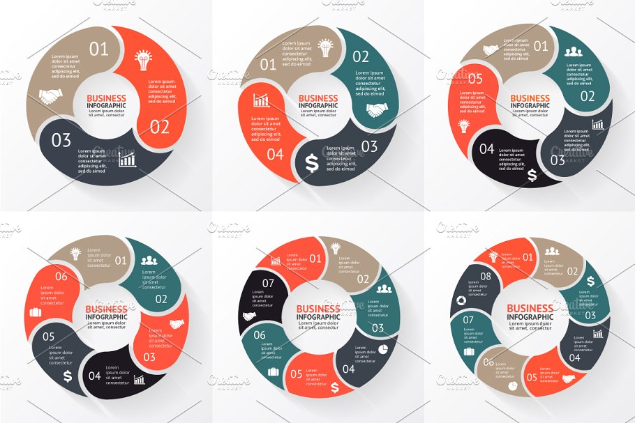 信息图表ppt元素模板 Infographic Elements Vol.12