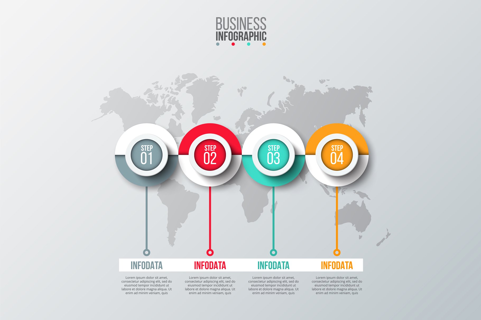 商业信息图表ppt模板下载 Business infographic diagrams v.12