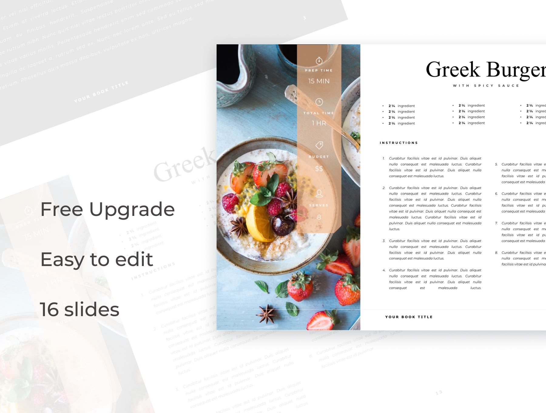 美食类精美ppt模板简洁的ppt模板[PPTX]