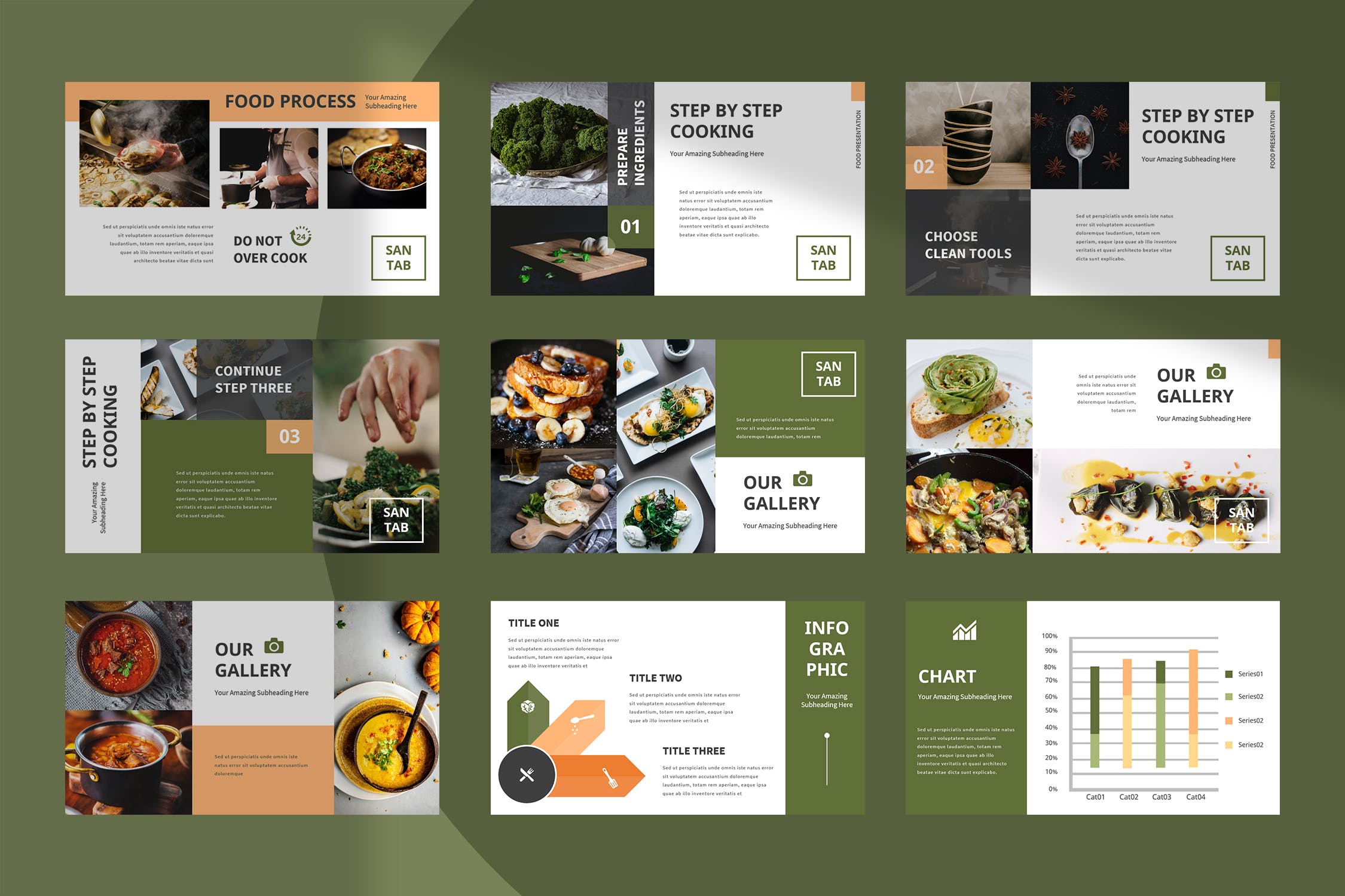 餐厅美食相关的PPT模板商务ppt模板总结ppt模板下载[PPTX]