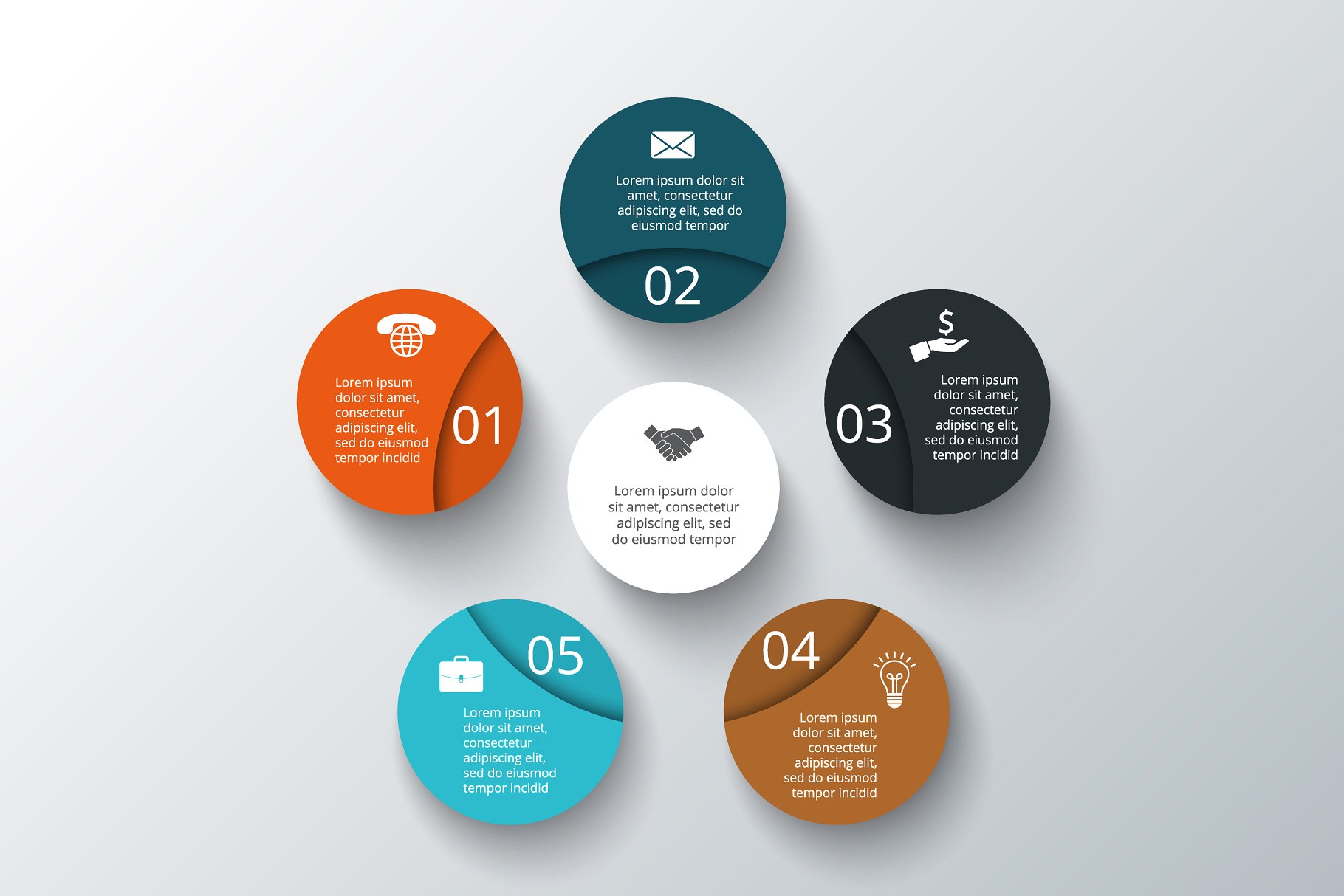 大数据PPT模板 Infographics template set v.11