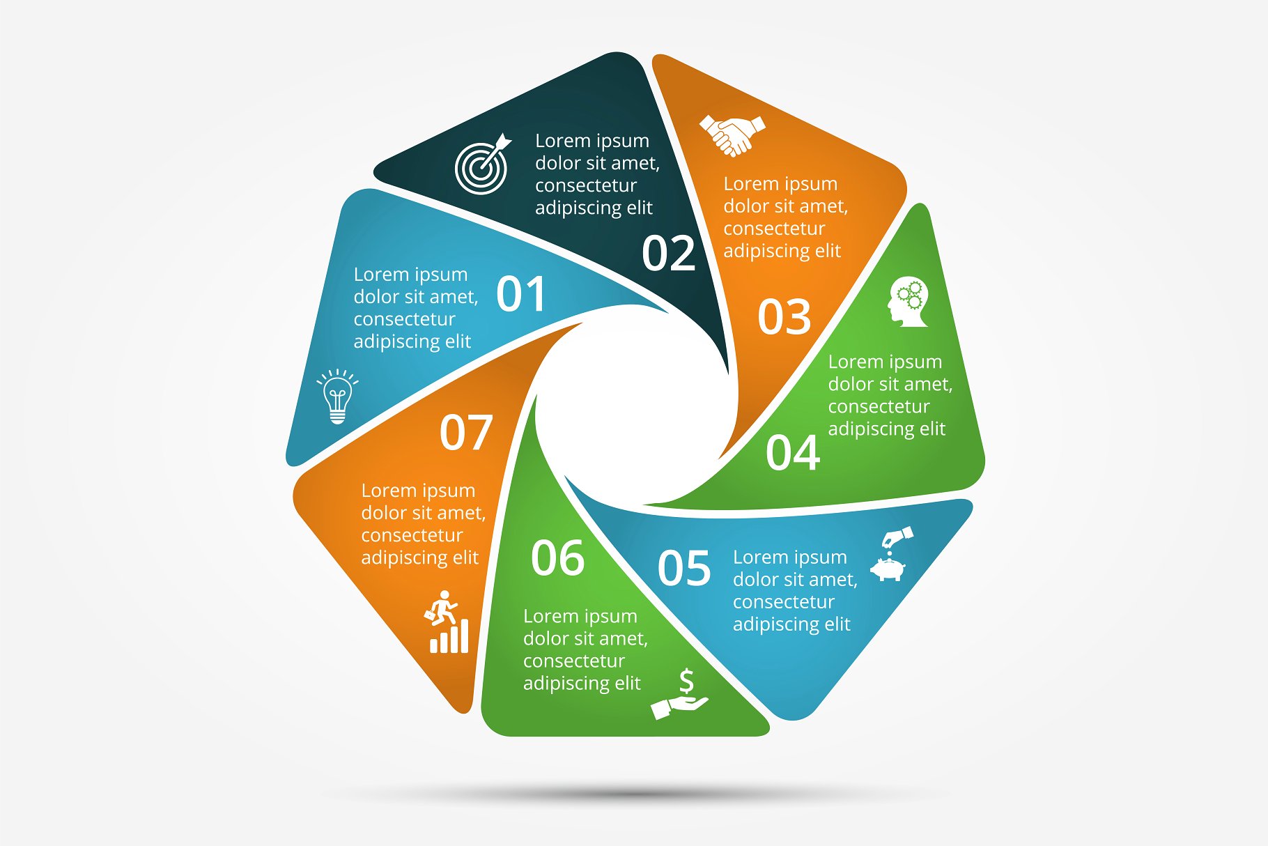 信息图标ppt模板 Infographics template set v.18