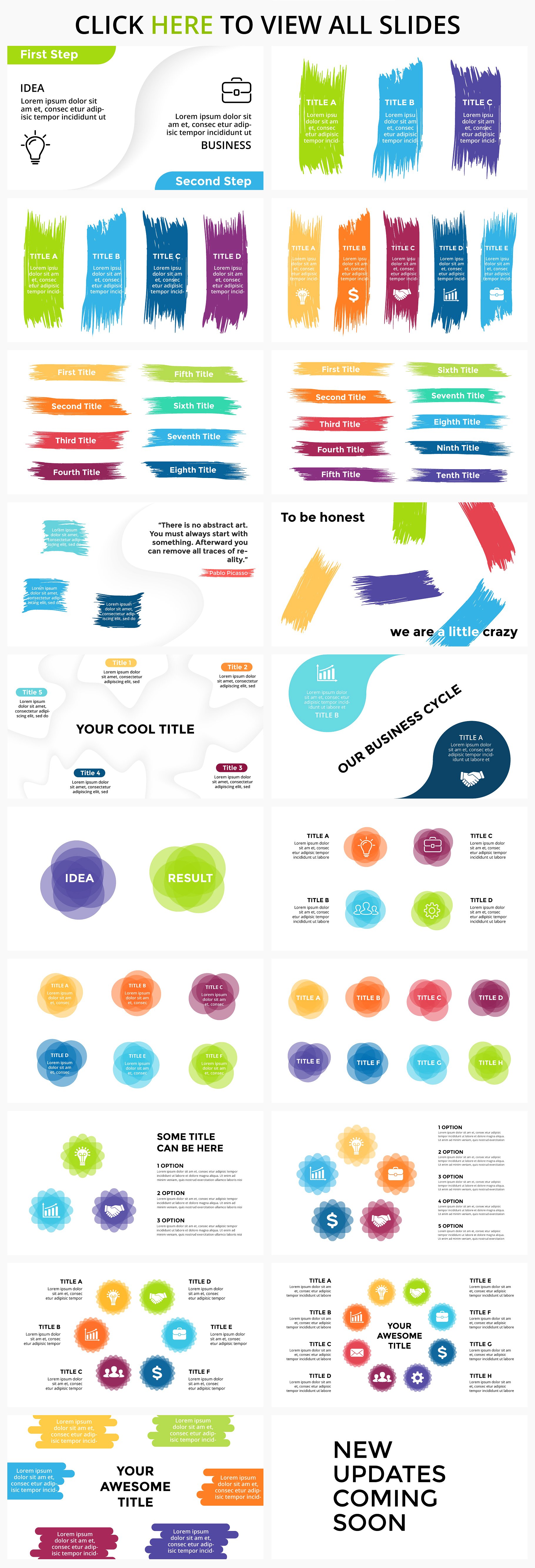 抽象ppt制作图表素材 Abstract. Infographic templates.
