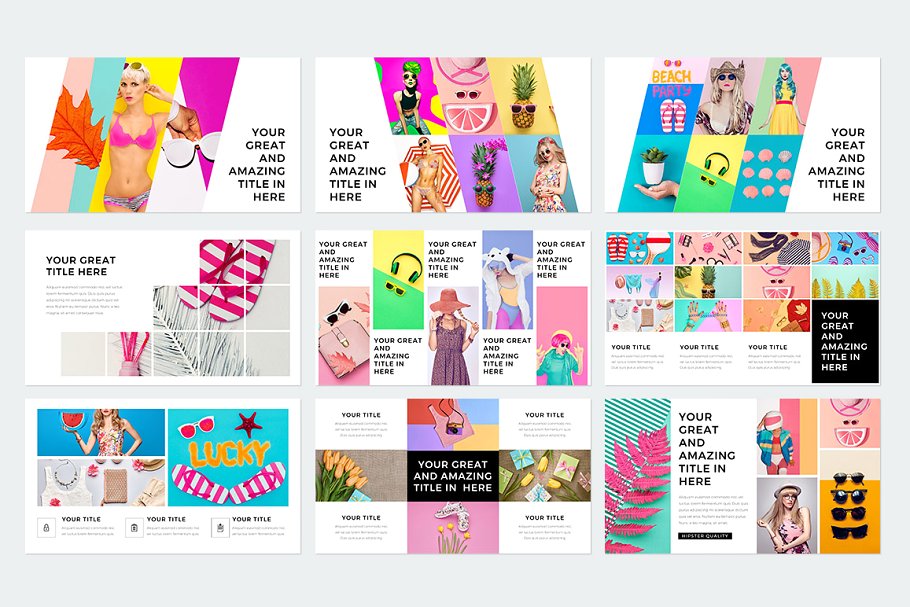 现代风格ppt素材模板 Modern Keynote Template