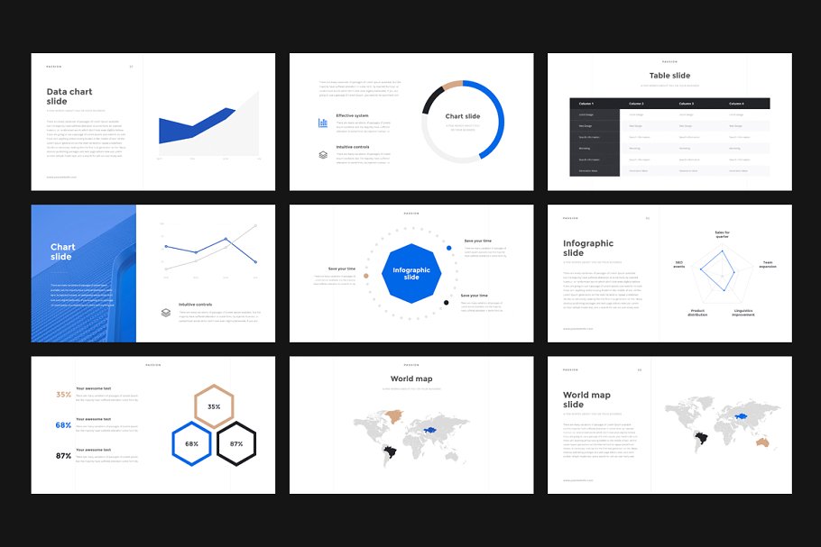 激情主题模板+礼品 Passion Keynote Template + GIFT