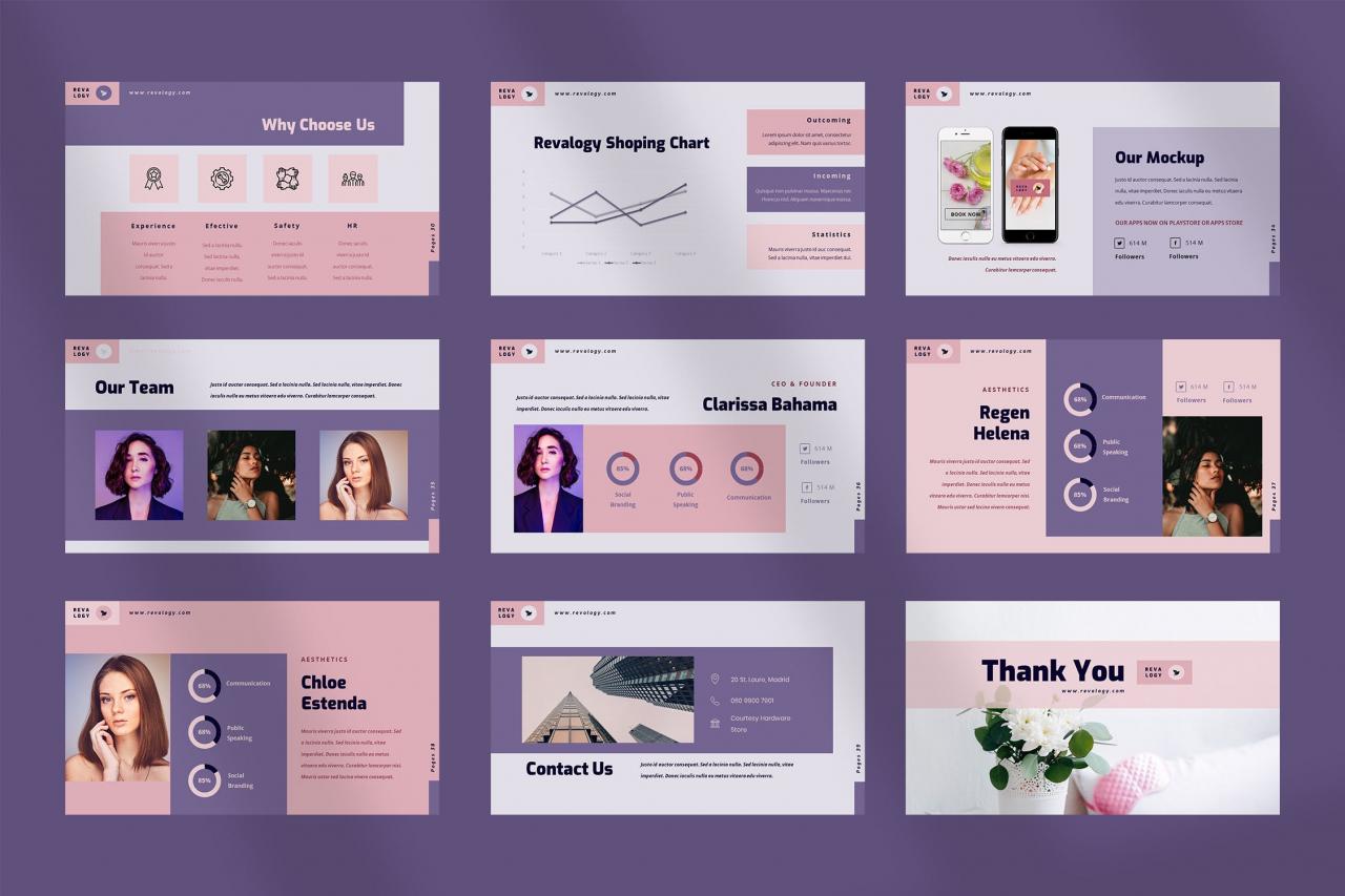 精美时尚的PPT幻灯片模板下载[PPTX]