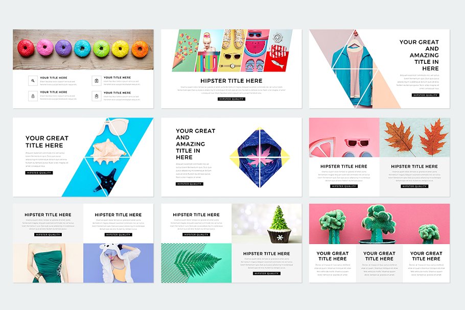 现代风格ppt素材模板 Modern Keynote Template