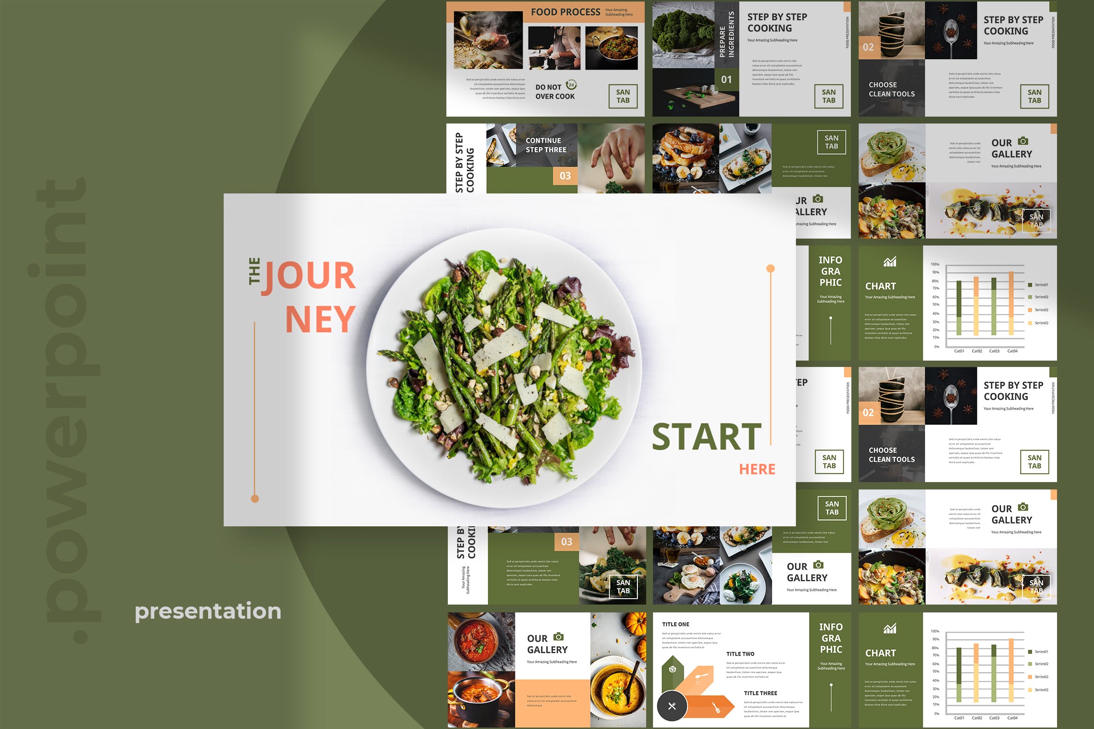 餐厅美食相关的PPT模板商务ppt模板总结ppt模板下载[PPTX]