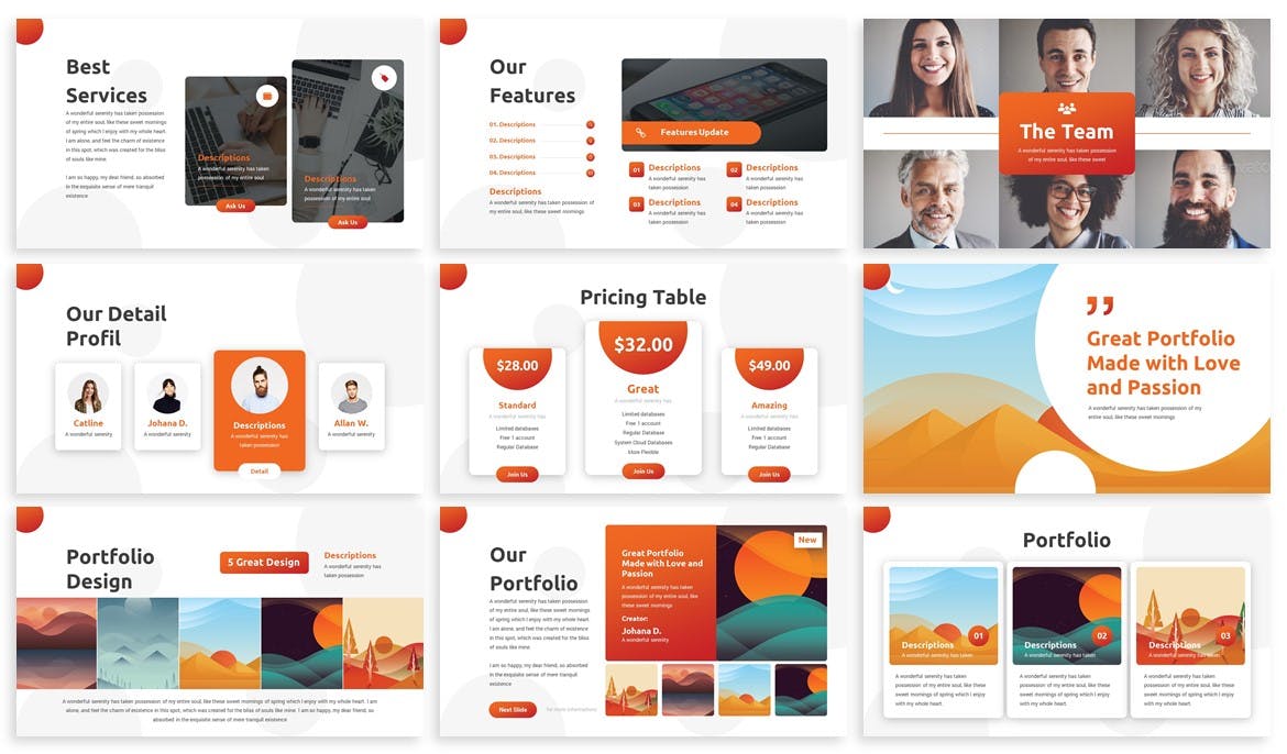 创意精美商务ppt模板下载简洁的ppt模板[PPTX]