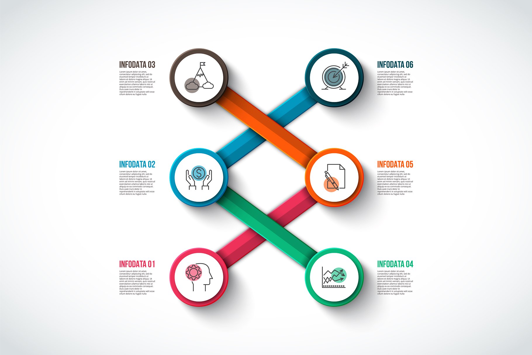 商业信息PPT模型 Business infographic diagrams v.14