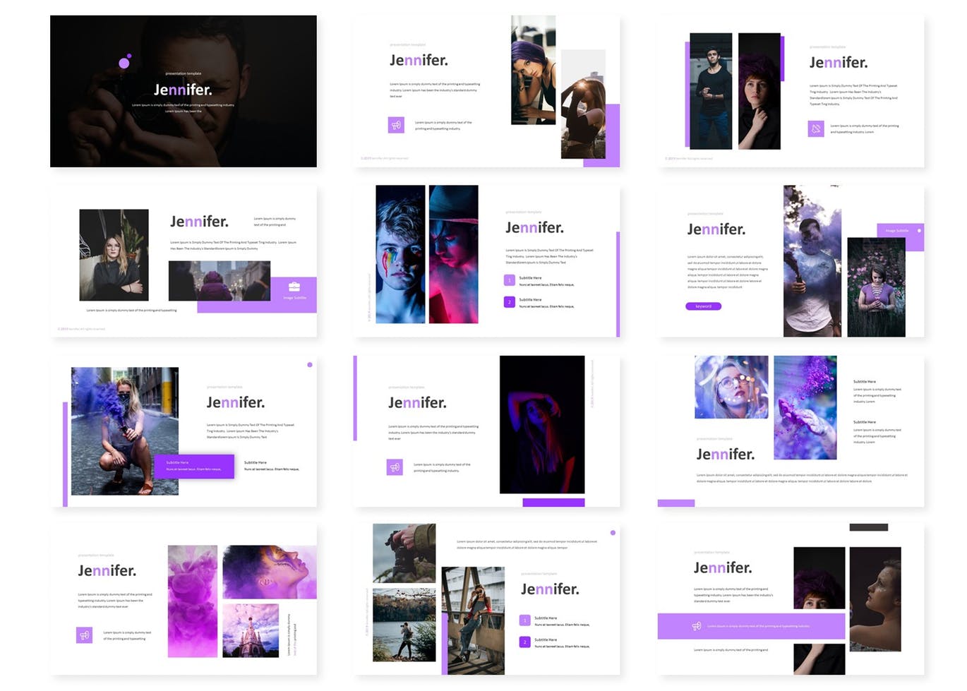 时尚高端简约多用途的高品质Google Slides谷歌幻灯片演示模板（pptx）