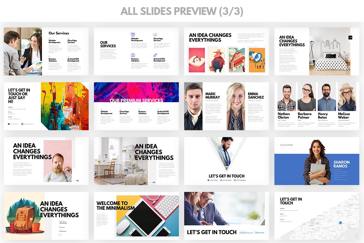 简约创意时尚的工作报告ppt模板个人简历ppt模板