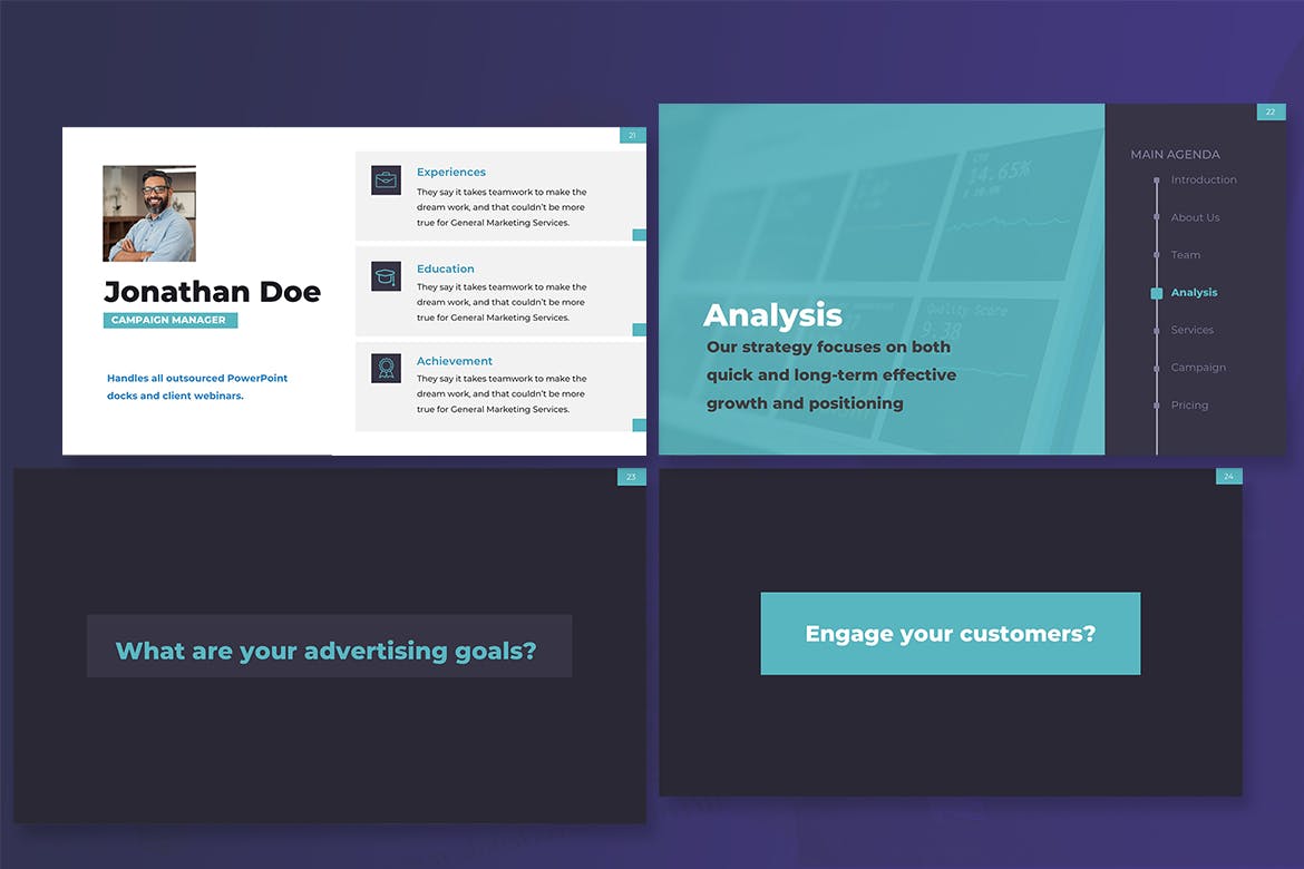 酷炫的商业PPT模板 企业ppt模板 总结ppt模板