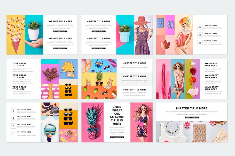 现代风格ppt素材模板 Modern Keynote Template