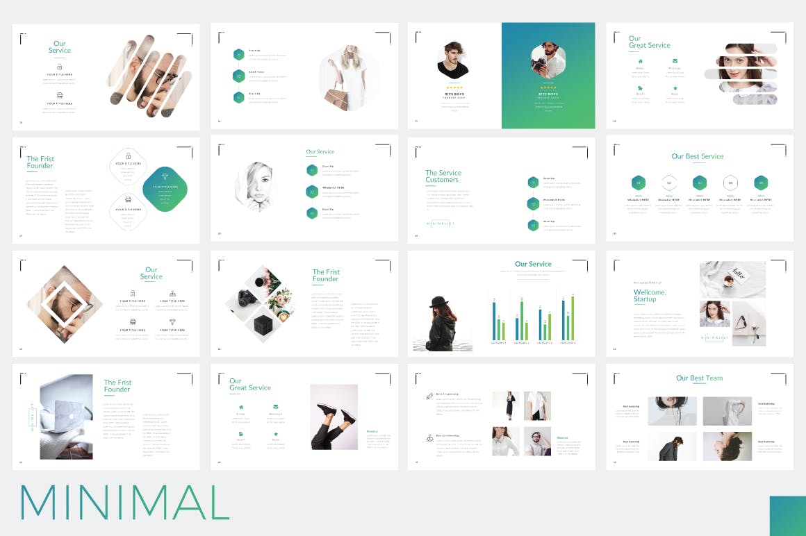 清新风格的PPT模板述职报告ppt模板个人简历ppt模板