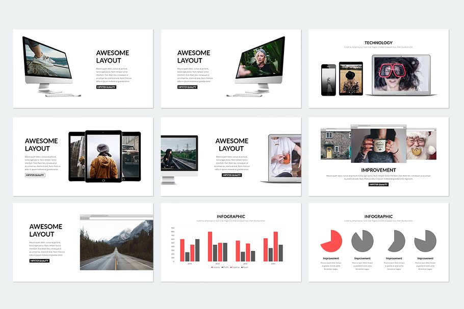 优雅ppt素材模板 Elegant Keynote