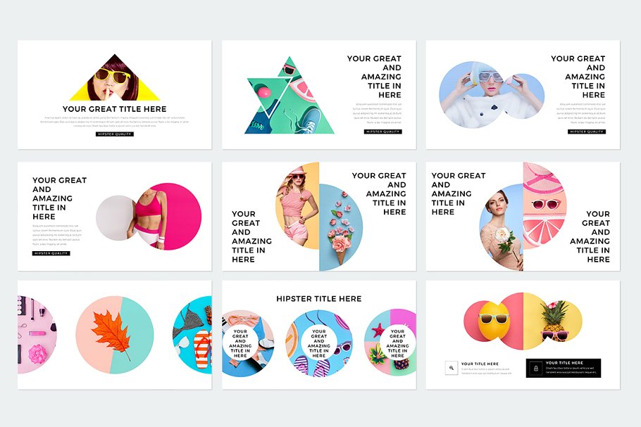 现代风格ppt素材模板 Modern Keynote Template