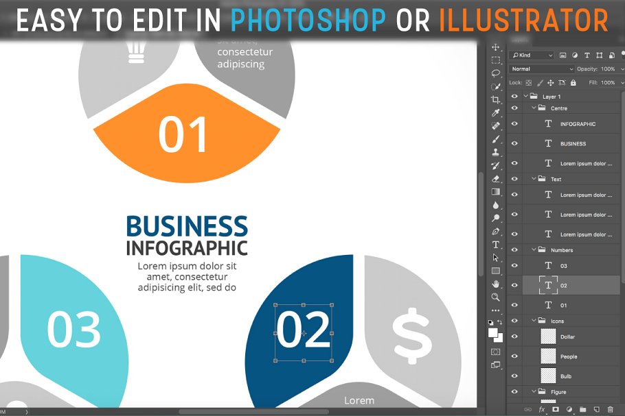 信息图标ppt素材模板 Infographic Elements Vol.6