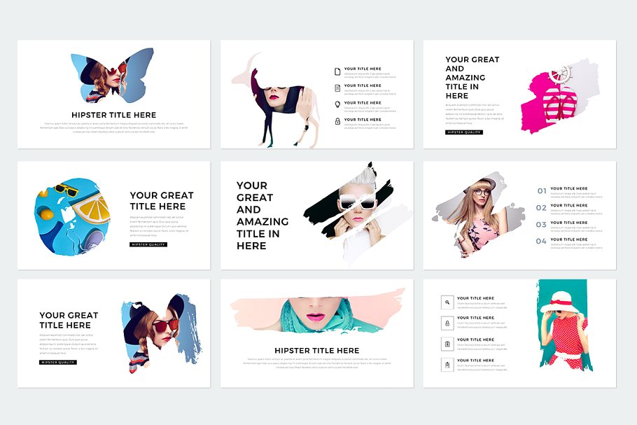 现代风格ppt素材模板 Modern Keynote Template