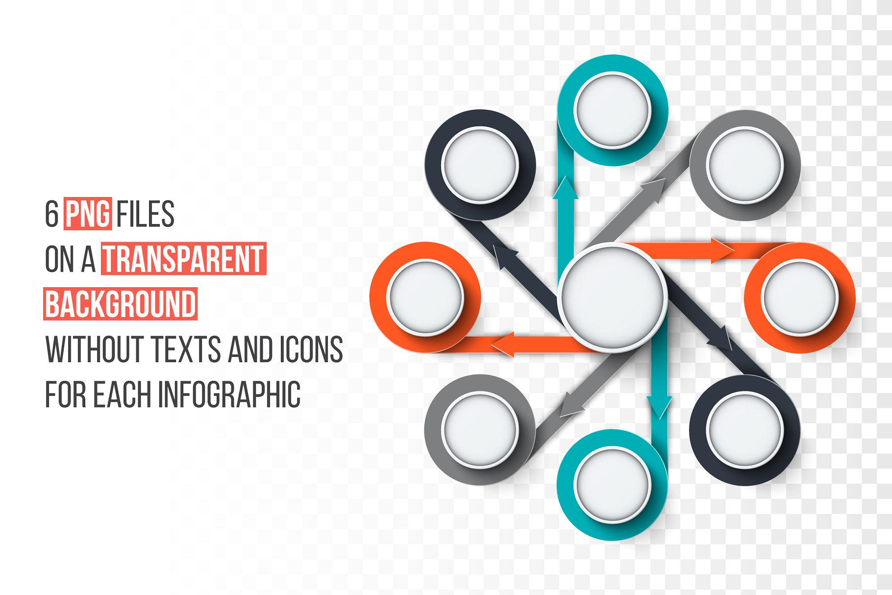 图表图形素材ppt模板 Infographics template set v.37