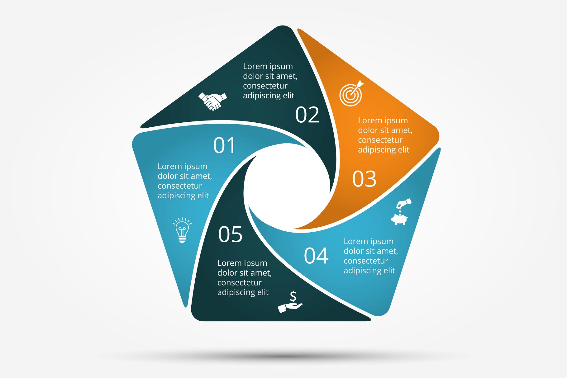 信息图标ppt模板 Infographics template set v.18