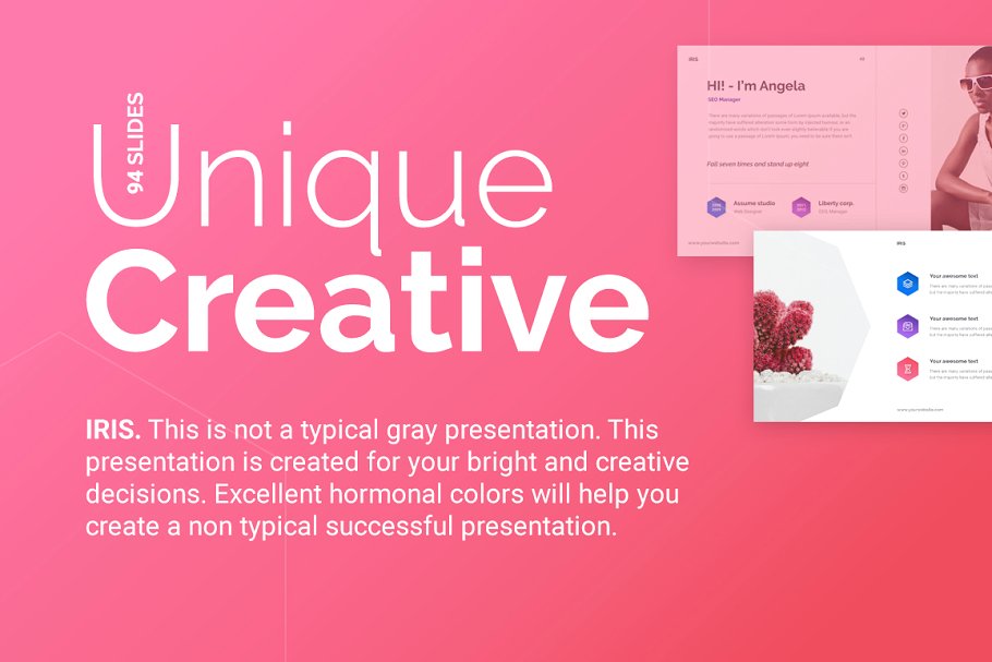 极简主义ppt模板下载 IRIS | Minimal Keynote Template