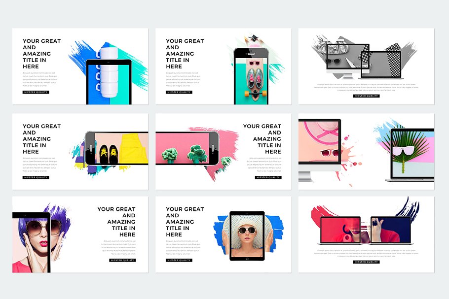 现代风格ppt素材模板 Modern Keynote Template