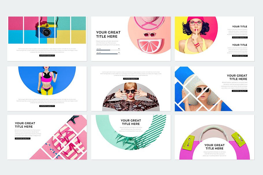 现代风格ppt素材模板 Modern Keynote Template